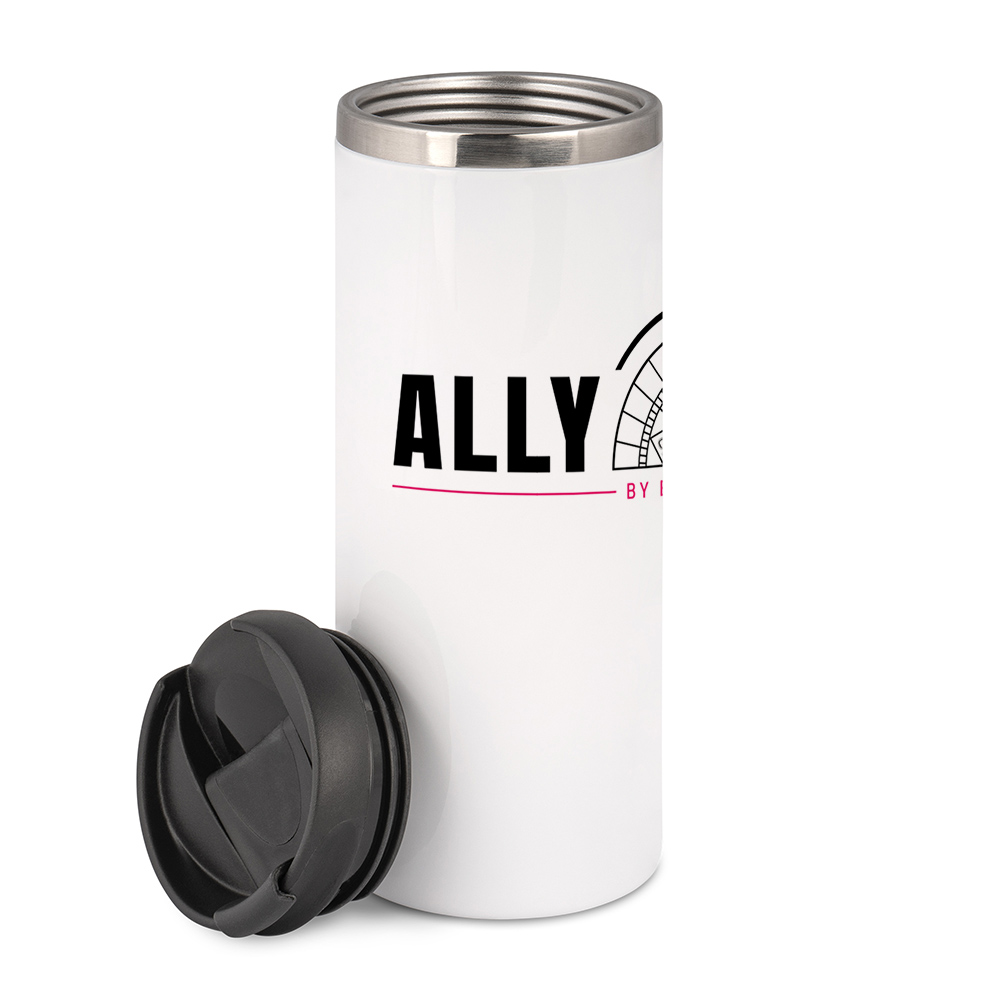 Thermokaffeebecher aus Edelstahl mit Logo WM Design